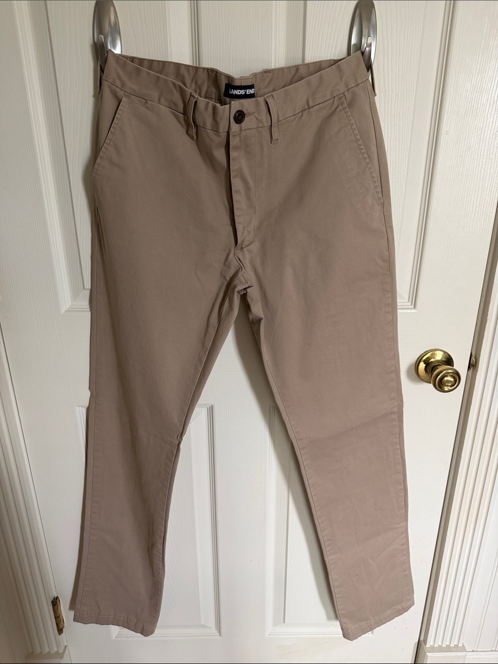 Lands' End Men's Chinos in Light Brown